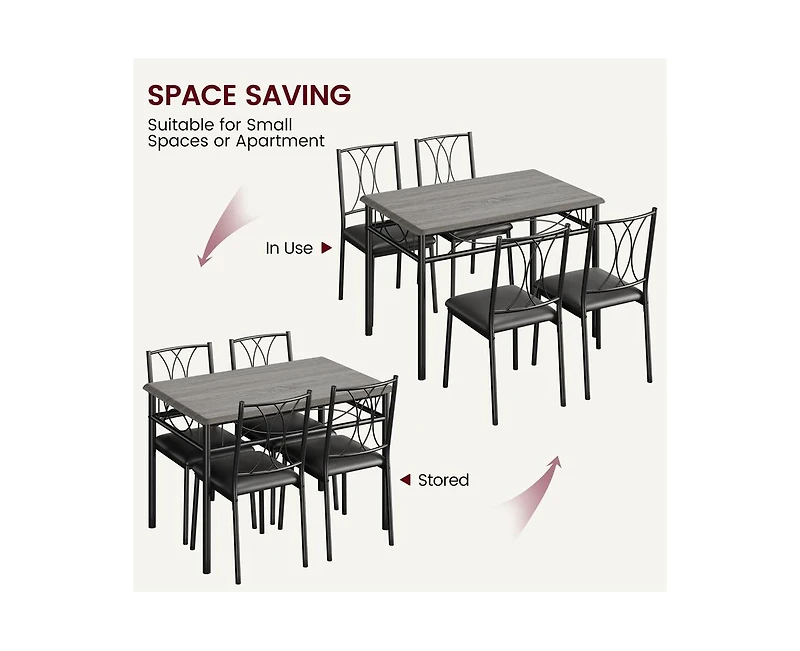 Dining Table Set for 4, Dining Room Table Set for 4, Dining Table and Chairs Set for 4, Dining Table with 4 Chairs, 4 Piece Dining Table Set, Kitchen