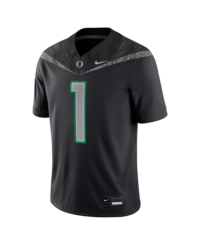 Nike Men's 1 Black Oregon Ducks Game Jersey