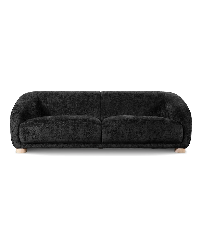 Furniture of America 88" Waxley Chenille Slope Arm Sofa