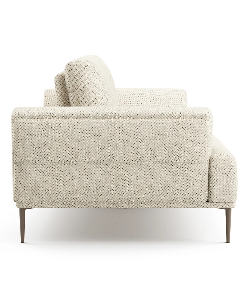 Furniture of America 65" Orlandi Chenille 2-Seater Flared Arm Loveseat