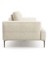 Furniture of America 65" Orlandi Chenille 2-Seater Flared Arm Loveseat