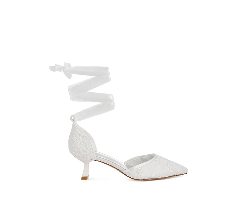 Laika Lace Kitten Heel Sandals Women