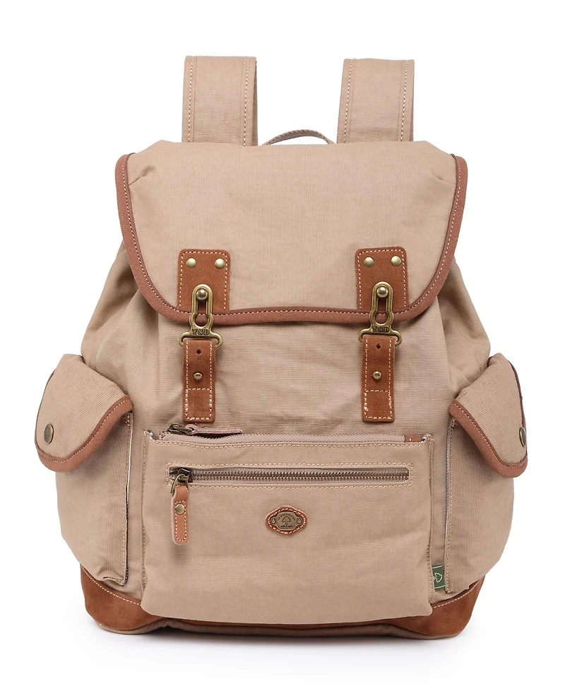 Tsd Brand Dolphin Canvas Backpack