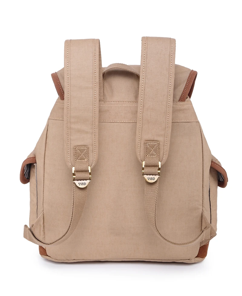 Tsd Brand Dolphin Canvas Backpack