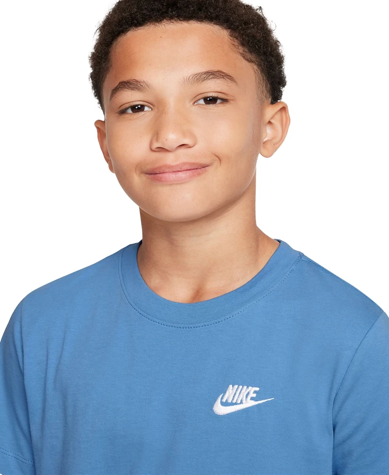 Nike Big Kids Sportswear Embroidered Logo Graphic T-Shirt