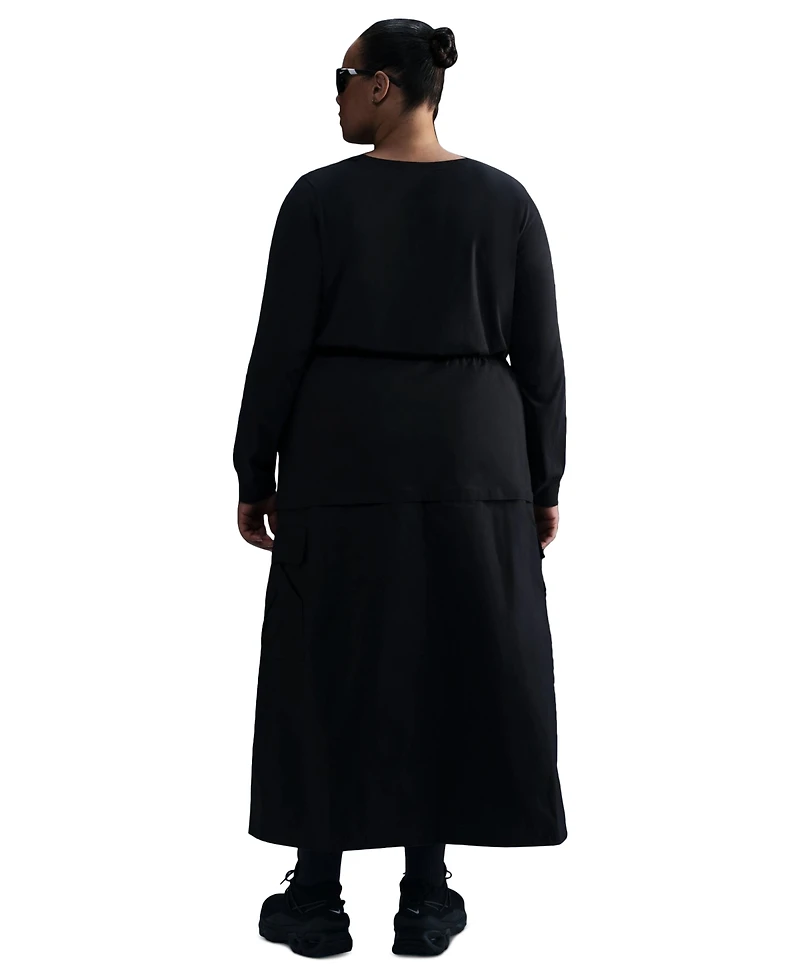 Nike Plus Size Sportswear Club Long-Sleeve T-Shirt