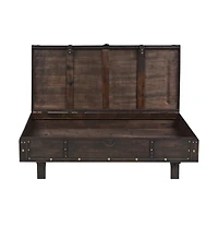 Coffee Table Solid Wood Vintage like Style 47.2"x21.7"x13.8"