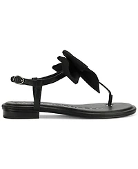 Karl Lagerfeld Paris Women's Cristi Bow Flat Sandals