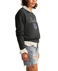 Lucky Brand Women's Logo Print Crewneck Sweatshirt