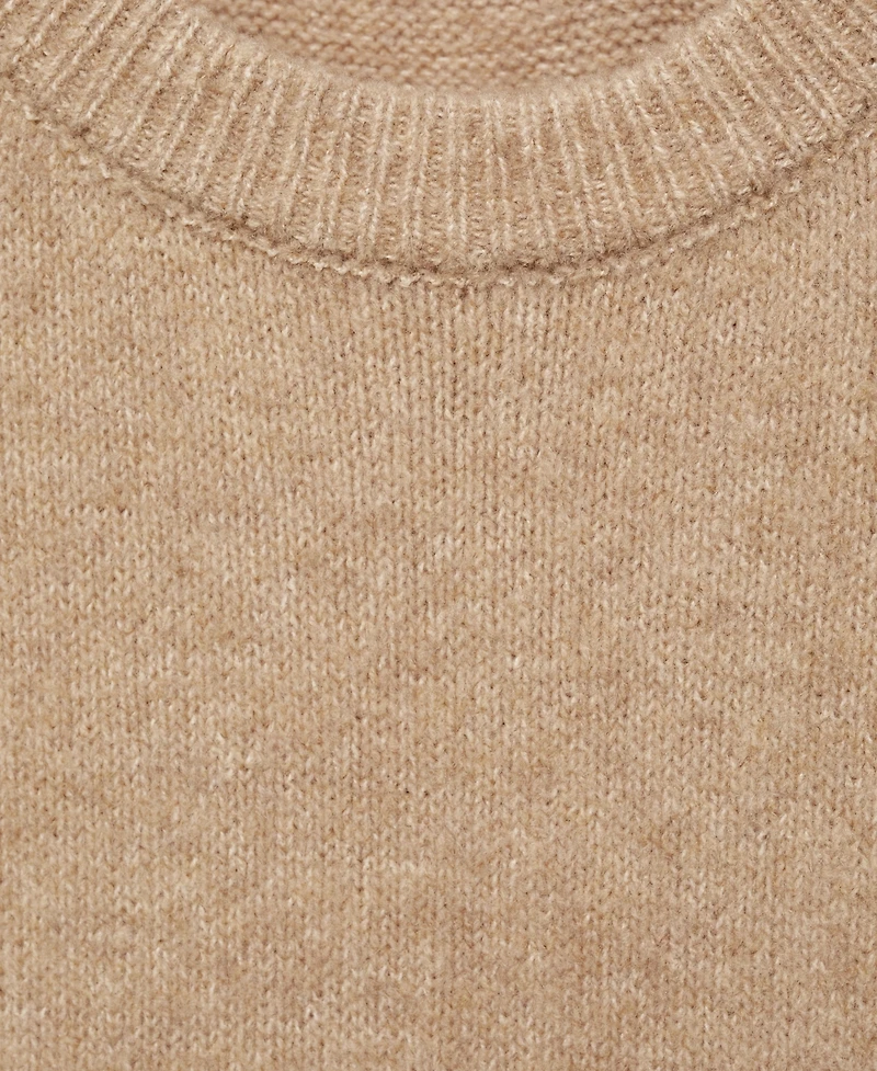 Mango Women's Ribbed Finishes Knitted Dress