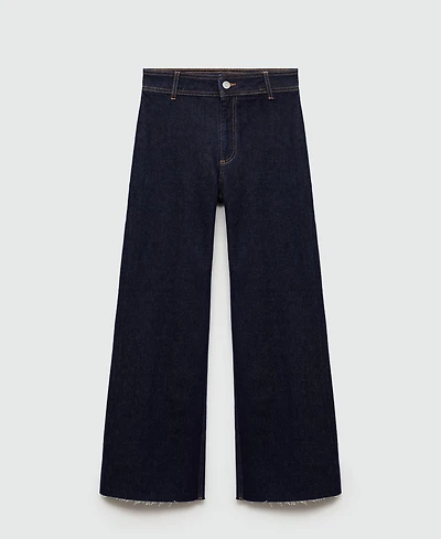 Mango Women's Catherin Culotte High-Rise Jeans