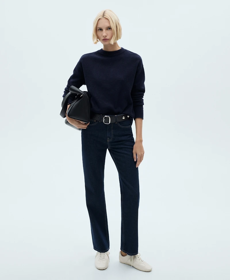 Mango Women's Matilda Medium-Rise Straight-Fit Jeans