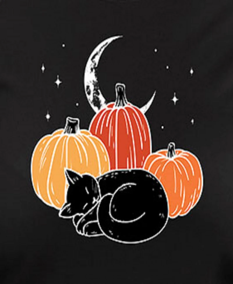 Hybrid Apparel Plus Trendy Pumpkin Cat Graphic Pullover Top