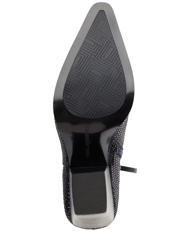 Karl Lagerfeld Paris Women's Keslyn Western Pointy Toe Boots