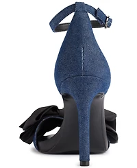 Karl Lagerfeld Paris Women's Kenz Bow Ankle Strap Dress Sandals