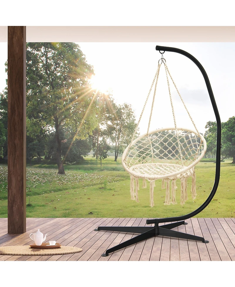 Gouun Solid Steel C Hammock Frame Stand