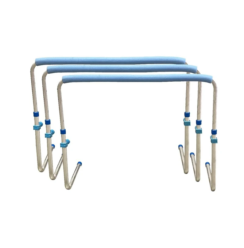 Amber Track and Field Self Return Aluminum Hurdle Midi Adjustable from 23" to 34" (Set of 3)