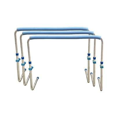 Amber Track and Field Self Return Aluminum Hurdle Midi Adjustable from 23" to 34" (Set of 3)