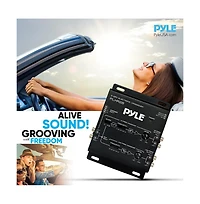 Pyle 2-Way Electronic Crossover - Independent High-Pass/Low-Pass Output, Compact, Black (PLXR2B)