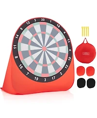 Gouun Large Dart Board for Kids with 4 Kick Balls