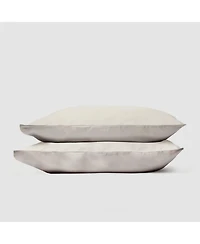 Doz by Sijo Doz 100% Gots Certified Organic Percale Cotton Pillowcase Set, Hotel Crisp Cool, Breathable