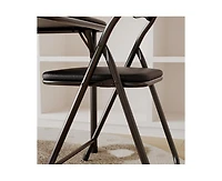 Boys and Girls Folding Table and Chair Set of 3, Featuring a Portable Table and Chairs with Ssoft Pu Cushions. No Assembly is Required, Perfect for Ea