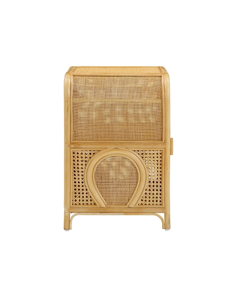 Tov Furniture 17.7" Rattan Nightstand