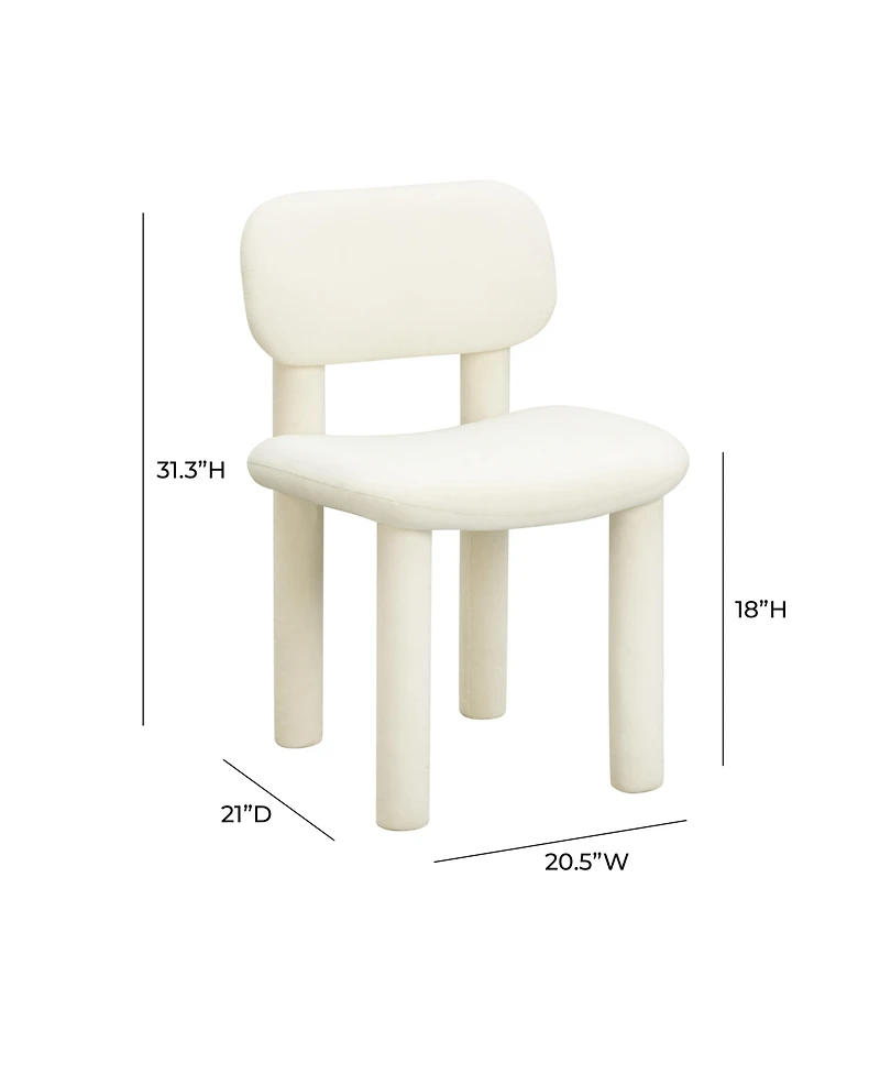 Tov Furniture 21"W Velvet Dining Chair