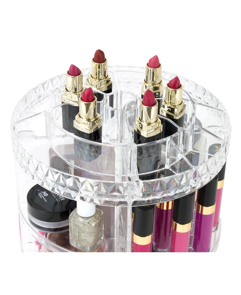 Sorbus 360 Rotating Makeup Organizer - Spinning cosmetics organizer, Adjustable Shelves for Make Up, Perfume & more