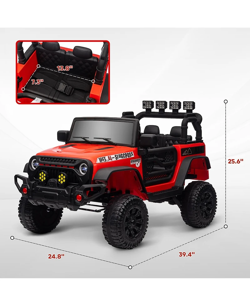 Qaba 12V Ride on Car, Ride on Truck with Suspension Wheels