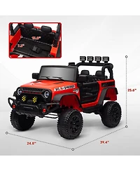 Qaba 12V Ride on Car, Ride on Truck with Suspension Wheels