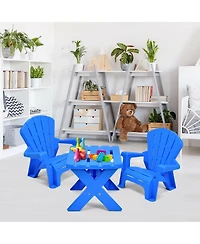 Gouun 3-Piece Plastic Children Play Table Chair Set