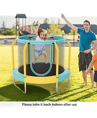 Gouun Mini Trampoline with Enclosure and Heavy-duty Metal Frame