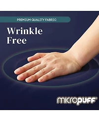 Micropuff Pillowcase Set with Matching Fitted Sheet – Soft, Durable, and Fade-Resistant Bedding