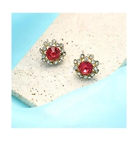 Sohi Women's The Edwardian Stud Earrings