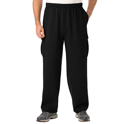 KingSize Big & Tall Fleece Cargo Sweatpants