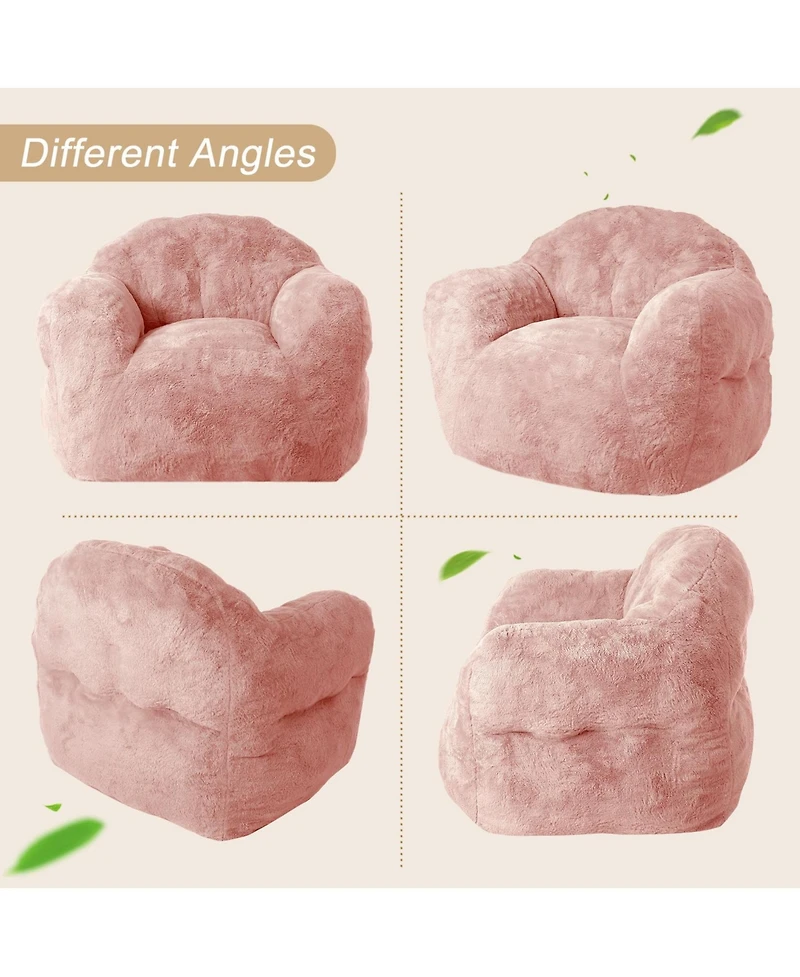 gaomon Giant Bean Bag Chair, 51" Bean Bag Couch with Armrests