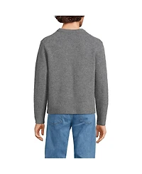 Lands' End Men's Long Sleeve Ultra Soft Oversized Crewneck Sweater