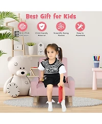 Gouun Kids Rocking Chair with Solid Wood Legs