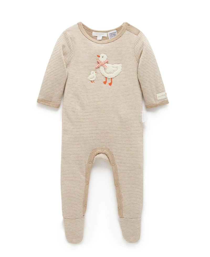 Purebaby Baby Boy and Girl Stripe Coverall