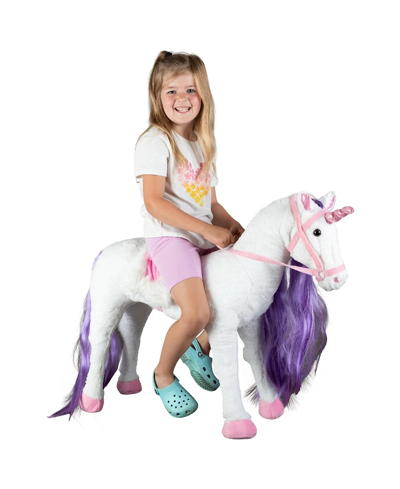 Happy Trails Ride on Horse Unicorn Plush Toy