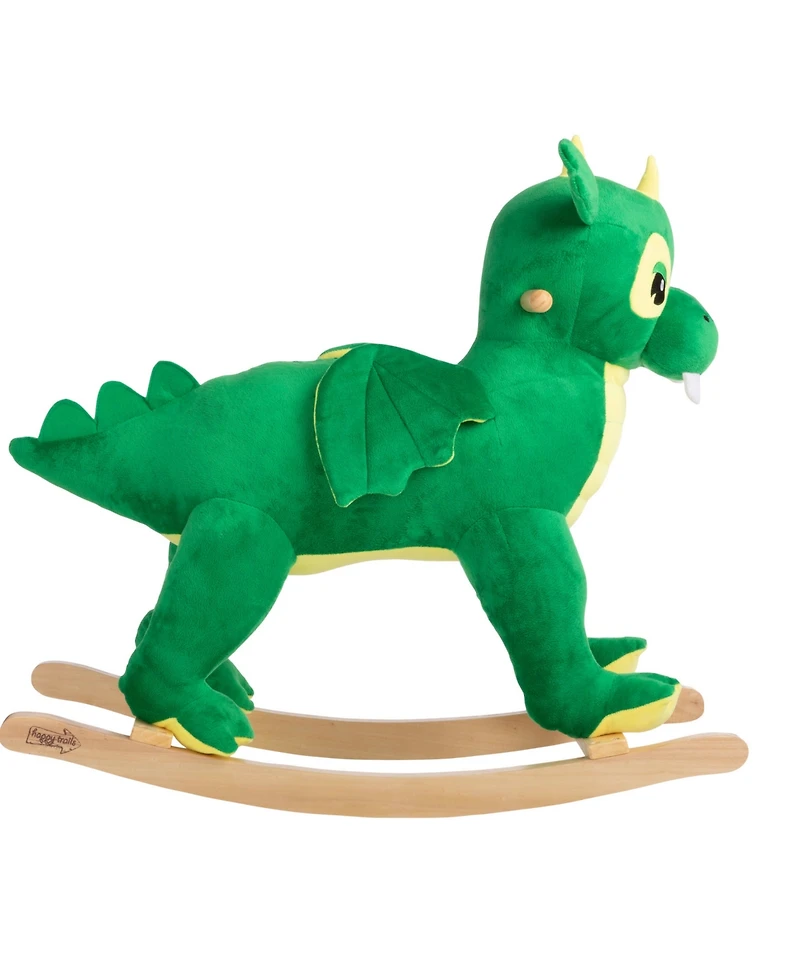 Happy Trails Plush Dinosaur Rocking Horse