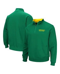 Colosseum Men's Green Oregon Ducks Tortugas Quarter-Zip Sweatshirt