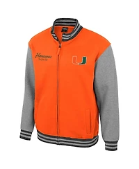 Colosseum Men's Orange Oregon Ducks Ambi-Turner Full-Zip Varsity Jacket