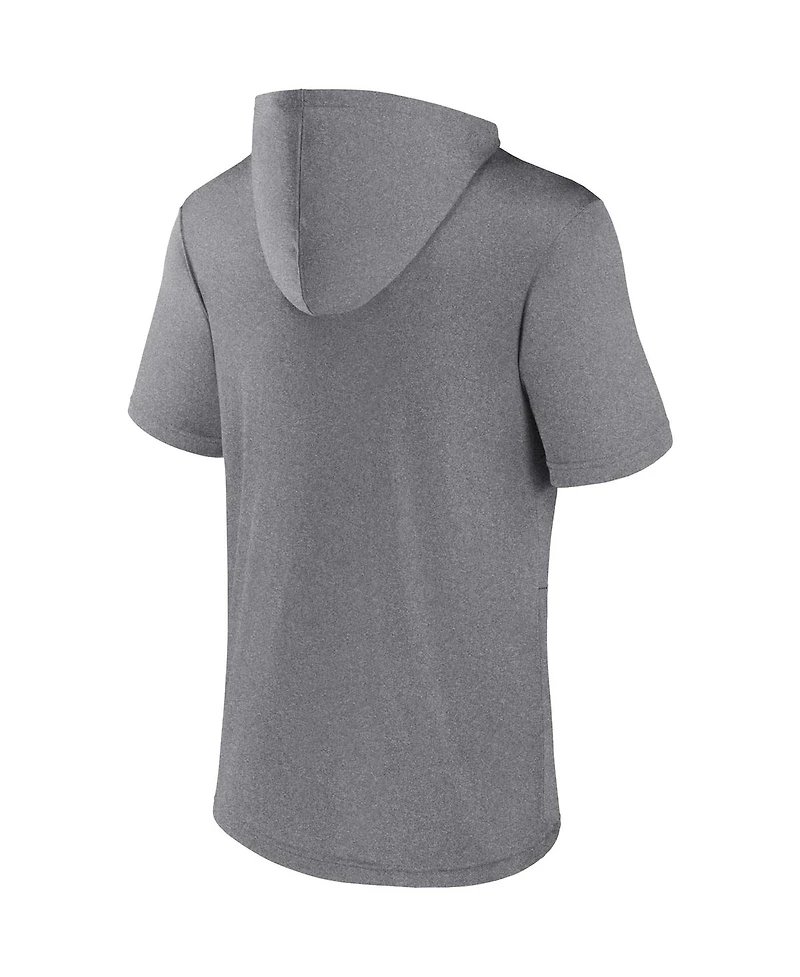 Fanatics Men's Heather Gray Oregon Ducks Modern Stack Hoodie T-Shirt