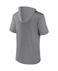 Fanatics Men's Heather Gray Oregon Ducks Modern Stack Hoodie T-Shirt