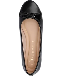 Journee Collection Women's Kaiah Cap Toe Ballet Flats