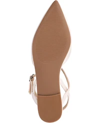 Journee Collection Women's Martine Strappy Pointed Toe Flats