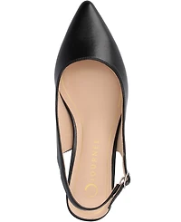 Journee Collection Women's Sylvia Block Heel Slingback Pumps