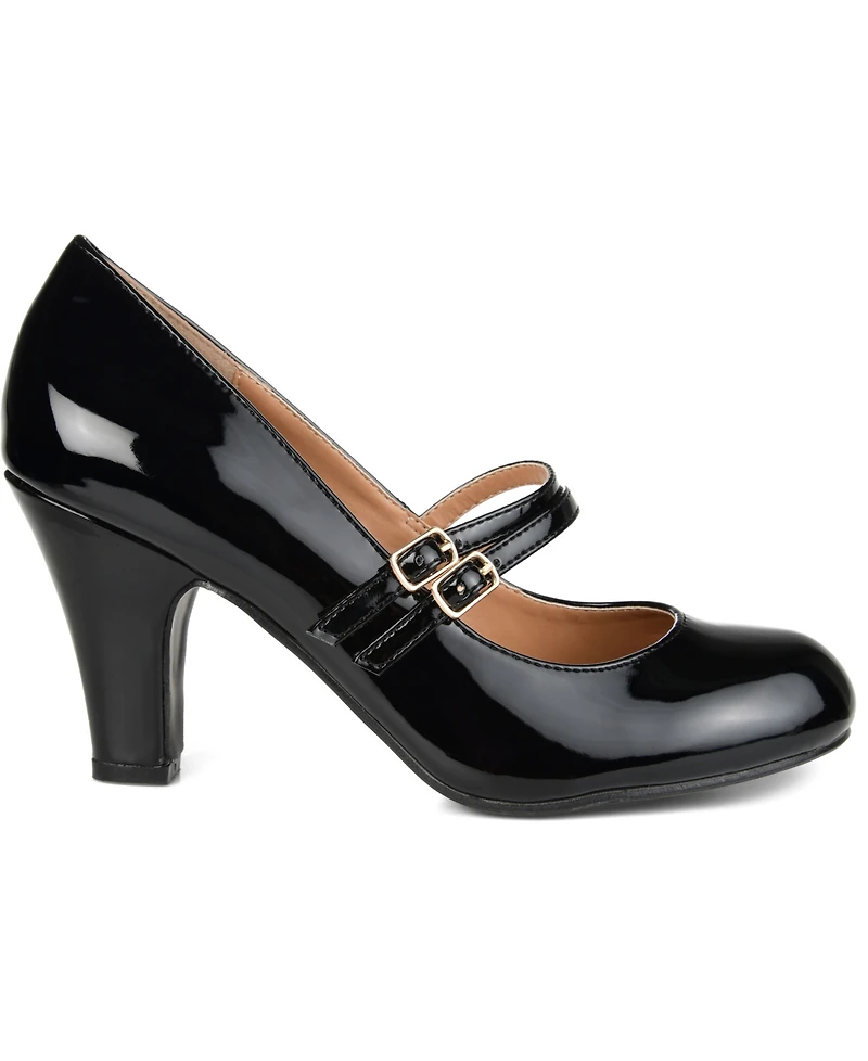 Journee Collection Women's Windy Double Strap Mary Jane Pumps